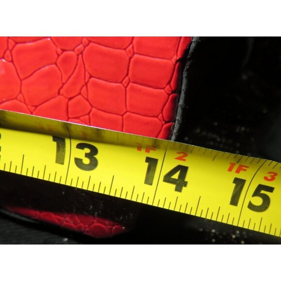 ED HARDY by Christian Audigier Y2K Mermaid Black Canvas & Patent Leather Trim & - Picture 11 of 12